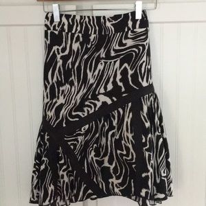 Etcetera zebra print skirt